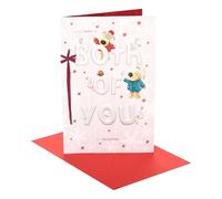 Boofle | Christmas Card To Both | Xmas Presents | Her/Him | Cute Design | With Envelope | 22.9 x 14.9 cm