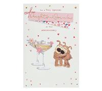 Boofle Daughter & Son-In-Law Anniversary Card With Envelope - Cute Design,Multi,149 mm x 229 mm