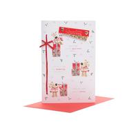 Boofle Daughter With Love Embellished Christmas Greeting Card Cute Xmas Cards