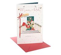 Boofle Embellished Extra-Special Mum & Dad Cute Christmas Greeting Card