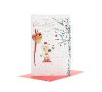 Boofle Embellished For A Very Special Daughter Cute Christmas Greeting Card