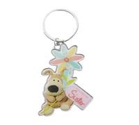 Boofle Enamel Stainless Steel Keychain Keyring - Sister
