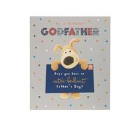 Boofle Extra Brilliant God-Father Cute Father's Day Greeting Card