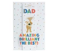 Boofle | Father's Day Card for Dad | Card for Dad, Grandad, Husband | Him, Boys, Men | Cute Design | With Envelope | 149x229 mm