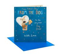 Boofle | Father's Day Card for From Dog | Boofle Holding a Bone Design