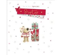 Boofle For A Very Special Sister Christmas Greeting Card Cute Xmas Cards 742517, 16cm x 18cm