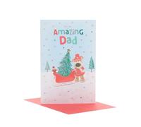 Boofle For An Amazing Dad Xmas Tree Christmas Greeting Card Cute Xmas Cards
