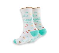 Boofle Ladies Woven Socks - Soft & Cozy Novelty Gift Socks for Women - One Size Fits All - Friend