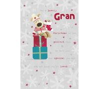 Boofle Lovely Gran Christmas Card Special & Loved Cute Xmas Greeting Cards Heartfelt Design, Relation Greeting, Eco-Friendly, Beautiful Keepsake, Festive Joy, Cute Character