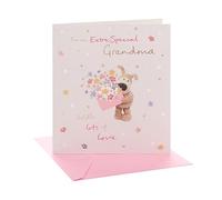 Boofle | Mother's Day Card for Grandma | Boofle Holding Flowers Deisgn