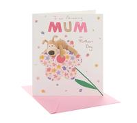 Boofle Mother's Day Card for Mum | Boofle on Flower Design | With Envelope