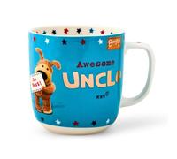 Boofle Mug for Awesome Uncle, Cute Cups for Hot Drinks, Ideal Birthday, Christmas, Thanksgiving Gift from Niece Or Nephew, Novelty Tea Mugs - Ceramic