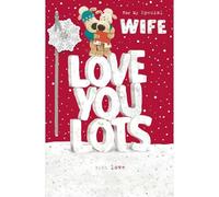 Boofle My Special Wife Christmas Card Embellished Love You Xmas Greeting Cards Heartfelt, Festive, Keepsake, Relation, Eco-Friendly, Vibrant Envelope, Quality Craftsmanship, For Her