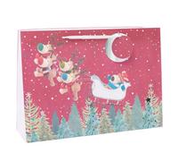 Boofle On Sleigh Design Extra Large Christmas Bag