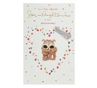 Boofle Son & Daughter-In-Law Anniversary Card With Envelope - Cute Design