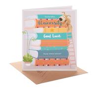 Boofle UK Greetings Good Luck at University Card Books and Ladder Design