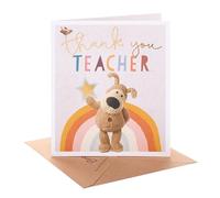 Boofle UK Greetings Thank you Card for Teacher | Cute Design With Envelope