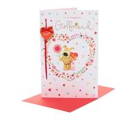 Boofle | Valentine's Day Card for Girlfriend | Cute Design | With Envelope | I Love You Presents | Greeting Card | Her/Girls/Women | 16.5cm x 25.4cm