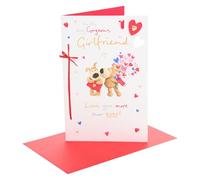 Boofle | Valentine's Day Card for Girlfriend | Cute Design | With Envelope | I Love You Presents | Greeting Card | Her/Girls/Women | 16.5 x 25.4cm
