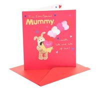 Boofle | Valentine's Day Card for Mummy | Envelope with Hearts Design | I Love You Presents | Greeting Card | Her/Girls/Women | 15.9 x 18.4cm