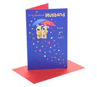 Boofle | Valentine's Day Card for Wife | Cute Design | With Envelope | I Love You Presents | Greeting Card | Him/Boys/Men | 14.9 x 22.9cm