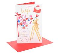 Boofle | Valentine's Day Card for Wife | Cute Heart Bouquet Design