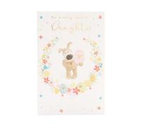 Boofle Very Special Daughter Egg-static Floral Easter Card Cute Greeting Card