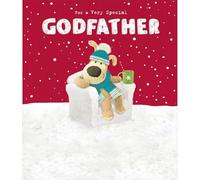 Boofle Very Special Godfather Christmas Card Ice Chair Cute Xmas Greeting Cards Charming Design, Heartfelt Message, Eco-Friendly, Quality Craftsmanship, Family Greetings