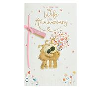 Boofle Wife Anniversary Card With Envelope - Cute Design