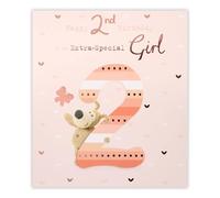Boofle with Butterfly 2nd Birthday Card