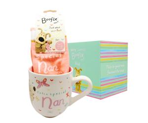 Boofle Wonderful Nan Mug & Socks Gift Set Cute Socks & Boofle Mug in Gift Box BOOFMSNAN