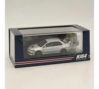 BOOGAA Hobby Japan 1/64 FOR Lancer GSR Evolution IX MR with Engine Display Model Cool Silver Metallic HJ647054S Diecast Models Car Limited Collection Auto Toys Gift