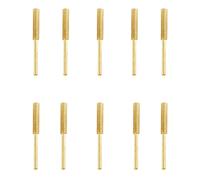 Booge 10 Pcs Diamond Chainsaw Sharpener Stones Bits, High Hardness Titanium Plated Diamond Sharpening Wheels Grinding Tool for Electric Gold Chain Saw (5/32'', 4mm)