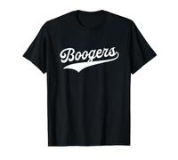 Boogers - Retro University Aesthetic Sports Value Graphic T-Shirt, Men, Black, S