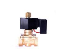 BOOGHIGC 1/2" Normally Open Brass 24 Hours No Heat Energy Saving Solenoid Valve 24V 12V 220V 110V NPT Thread(NPT-230VAC-NBR-SEAL)