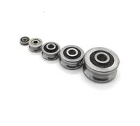 BOOGHIGC 1pcs 3/4/5/6/8mm V-Shaped U-Shaped Bearing Pulley Sliding Transmission Bearing Ball Bearing(M5X18mm screw)
