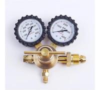 BOOGHIGC Brass Nitrogen Regulator 0-600PSI Pressure Reducing Valve Connection Gauges CGA580