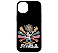 Boogie Till the Cows Come Home Retro Disco Cow Funny Case for iPhone 14 Plus