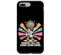 Boogie Till the Cows Come Home Retro Disco Cow Funny Case for iPhone 7 Plus/8 Plus