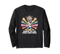Boogie Till the Cows Come Home Retro Disco Cow Funny Long Sleeve T-Shirt