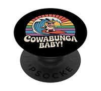 Boogie Till the Cows Come Home Retro Disco Cow Funny PopSockets Adhesive PopGrip