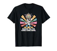 Boogie Till the Cows Come Home Retro Disco Cow Funny T-Shirt