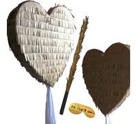 Boogie Woogie Pinatas Gold Heart Pinata set for Wedding, Engagement, prom or Birthday Party