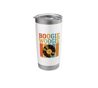 Boogie Woogie Vibes with Retro Record Design Stainless Steel Insulated Tumbler