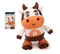 Boogiecow Light up Dancing Cow for Active Fun, Cute Baby Cow Musical Toys, Fun Moving Crawling Toy with Music and LED Lights, Baby Learning Development Toys Gifts for 3 to 18 Months Boys Girls