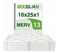 BOOGUAN Filters 16x25x1 MERV 13 Air Filters Pleated HVAC AC Furnace Filters (6-Pack)