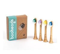booheads - Bamboo Electric Toothbrush Heads | Biodegradable Eco-Friendly Sustainable Recyclable | Compatible with Sonicare