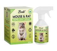 Boohl Premium Mouse Repellent Spray, Rat Repellent Spray Indoor - Natural Peppermint Oil Rodent Repellent, Mouse Spray & Rat Spray Mint Extract with Pleasant Scent- Non Toxic- 250 ml