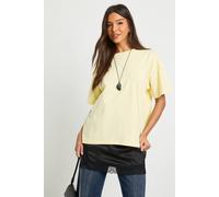 Boohoo Basic Oversized Short Sleeve T-Shirt In Lemon lemon 14