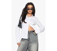 Boohoo Basic Slim Fit Shirt In White white 10